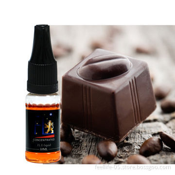 Feellife Swiss Dark Chocolate Flavor E-liquid, 10mL Childproof Bottles to Refill E-cigarette